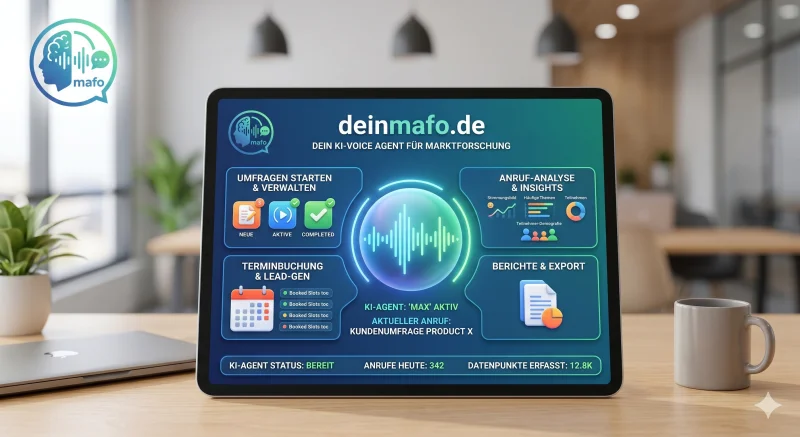 KI auf Tablet